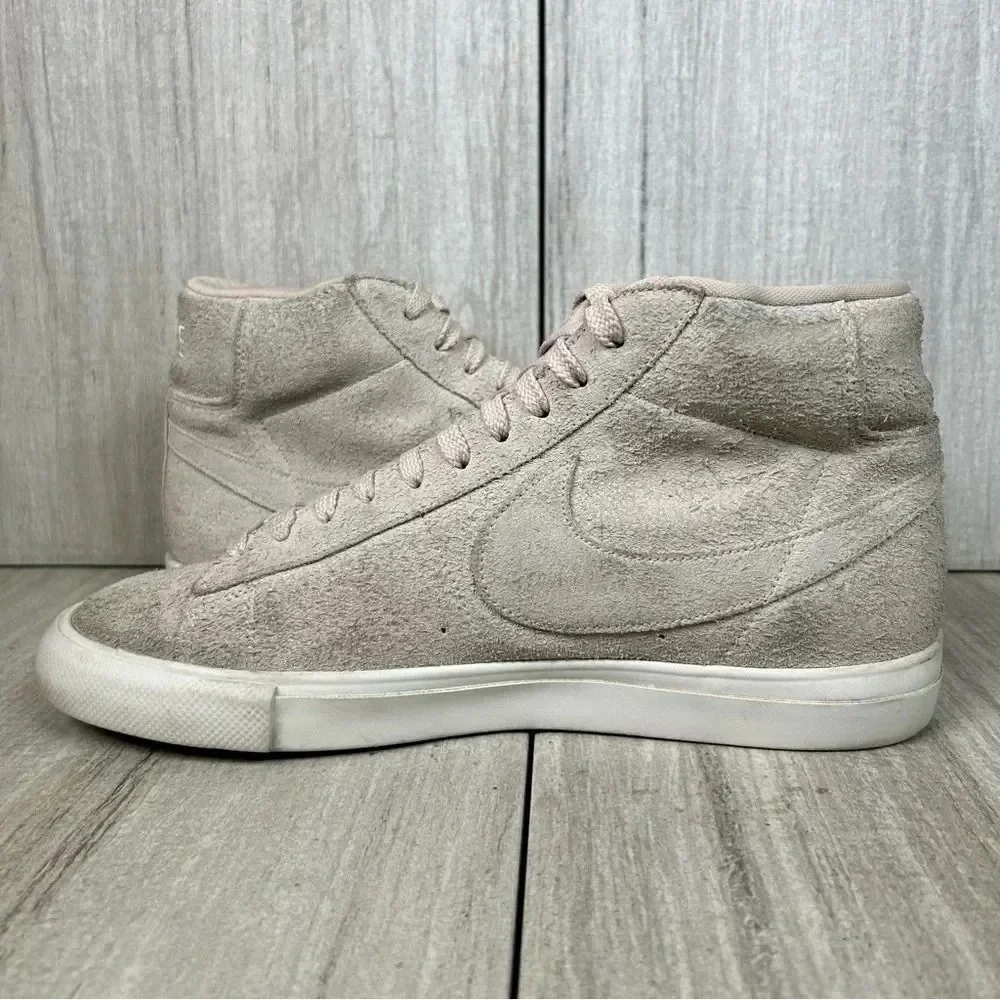 Nike Blazer Mid SlitStone Pink Suede Lace Up Sneaker Shoe Mens Size 8 Womens 9.5